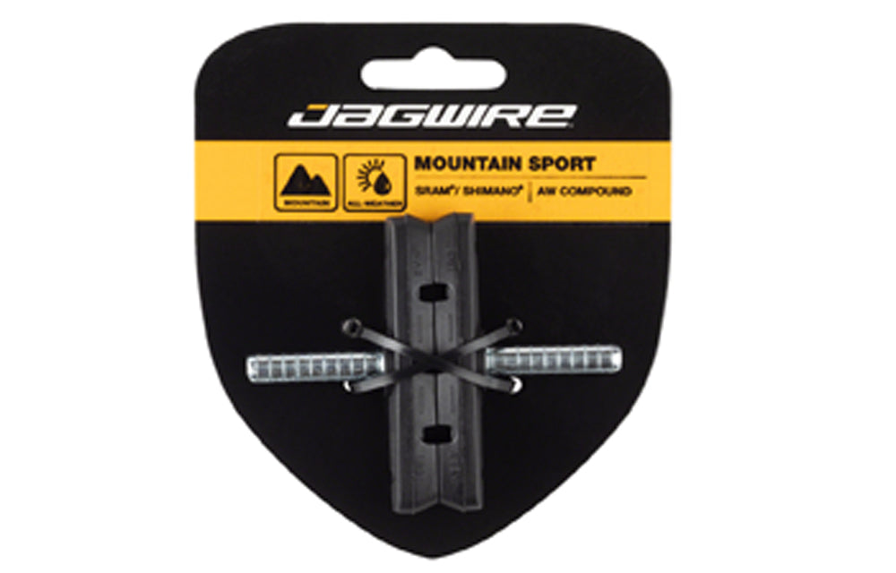Jagwire Mountain Sport Brake Pads Smooth Post 70mm Pad, Black - Idaho Mountain Touring