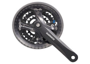 FRONT CHAINWHEEL, FC-M361-L, FOR REAR 7/8-SPEED, 175MM, 42X32X22TFOR HG-CHAIN, W/CHAIN GUARD, CHAIN CASECOMPATIBLE, BLACK - Idaho Mountain Touring