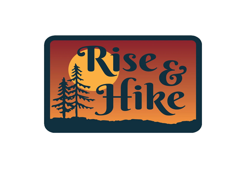 Rise and Hike Sticker - Idaho Mountain Touring