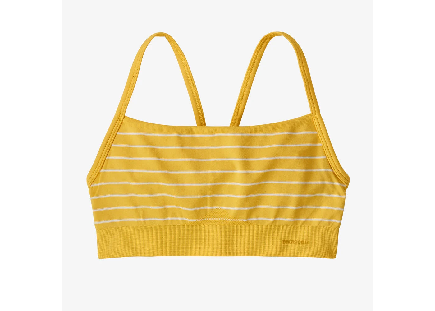 Women's Active Mesh Bra - Meiners Stripe: Shine Yellow / Small