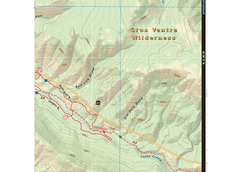 Grand Teton NP & Jackson Hole Trail Map - Idaho Mountain Touring