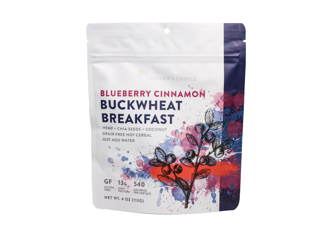 Blueberry Cinnamon Buckwheat Breakfast - Idaho Mountain Touring