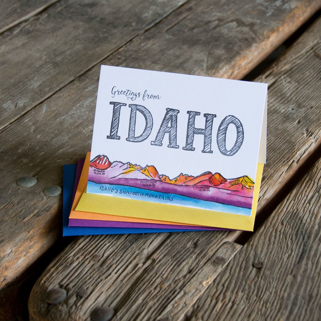 Ladybug Press Greeting Cards - Idaho Mountain Touring