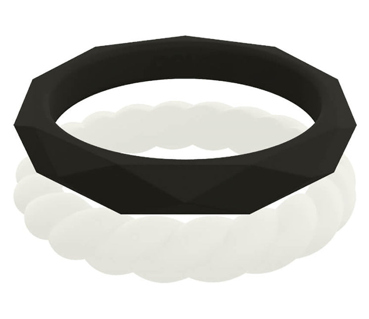 Qalo Stackable Rings QALO Women's Stackable Collection Silicone Rings