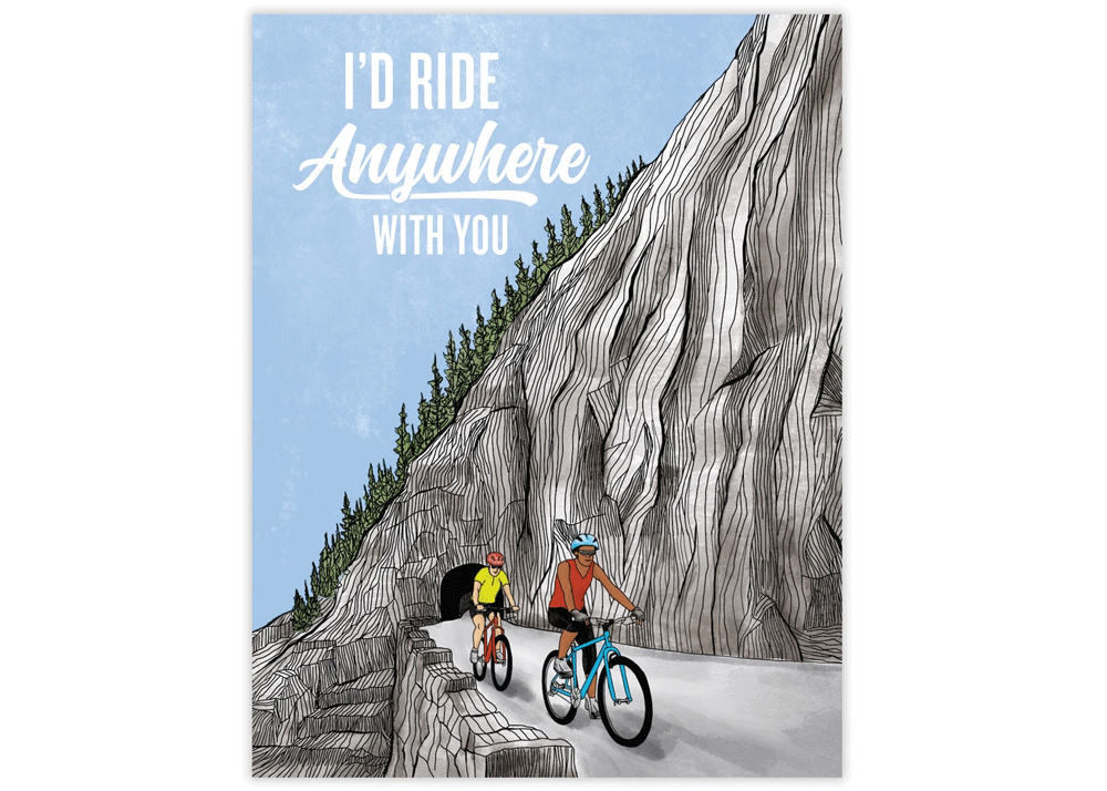 Ride Anywhere Greeting Card - Idaho Mountain Touring