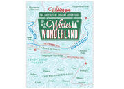 Winter Wonderland Holiday Greeting Card - Idaho Mountain Touring